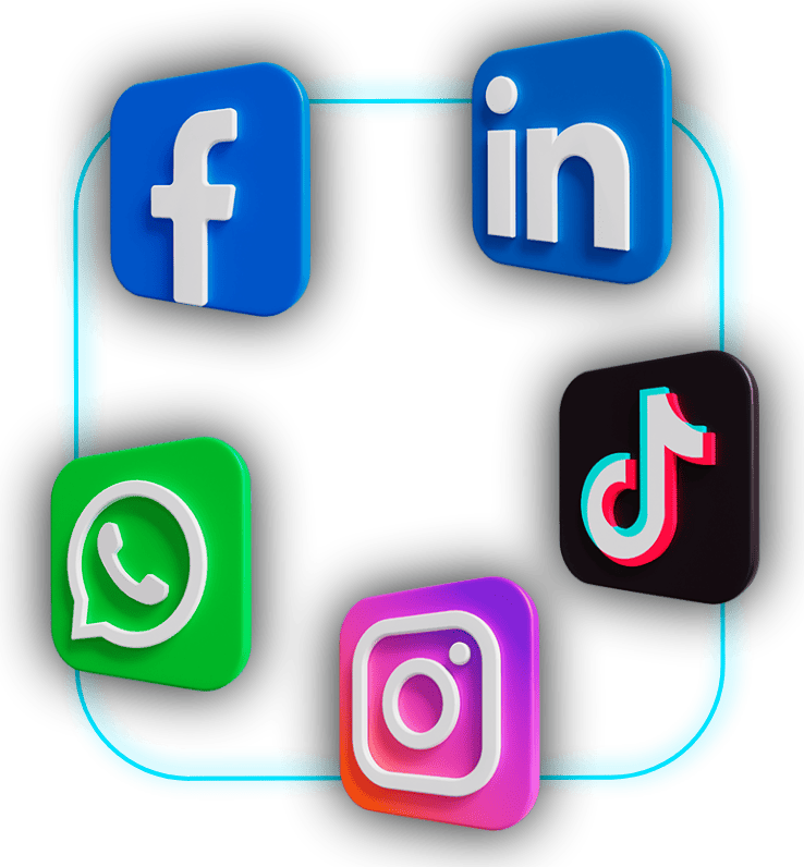 Tráfego nas redes: facebook, google, linkedin, whatsapp, instagram, tik-tok